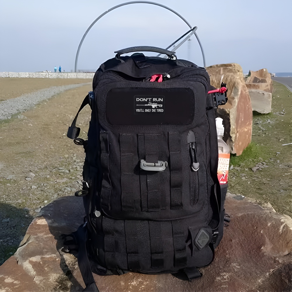 DON'T RUN Fun Meme Tactical Mo - Urban Backpack Tactical ulasan dan harga
