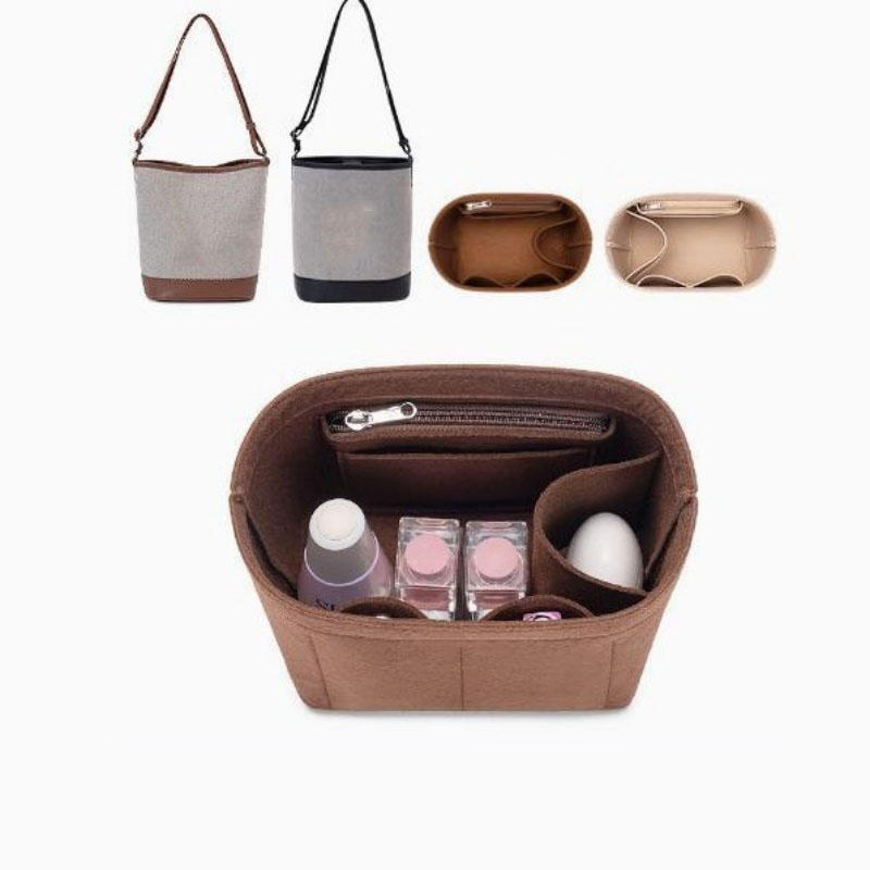 Multi-Pocket Felt Handbag Orga - Backpack Insert Organizer ulasan dan harga