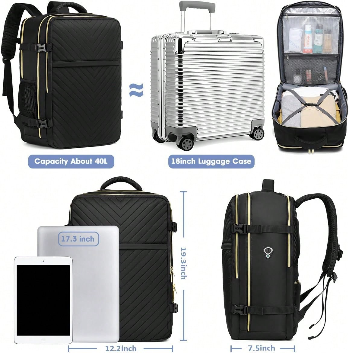 Large Carry On Travel Backpack - Travel Backpack Anti Theft ulasan dan harga