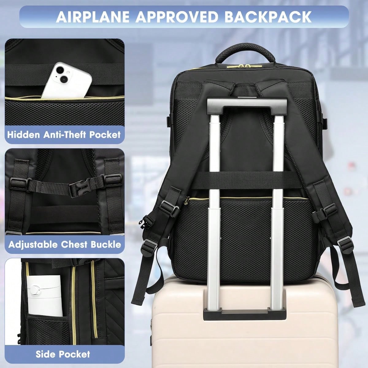 Large Carry On Travel Backpack - Travel Backpack Anti Theft ulasan dan harga