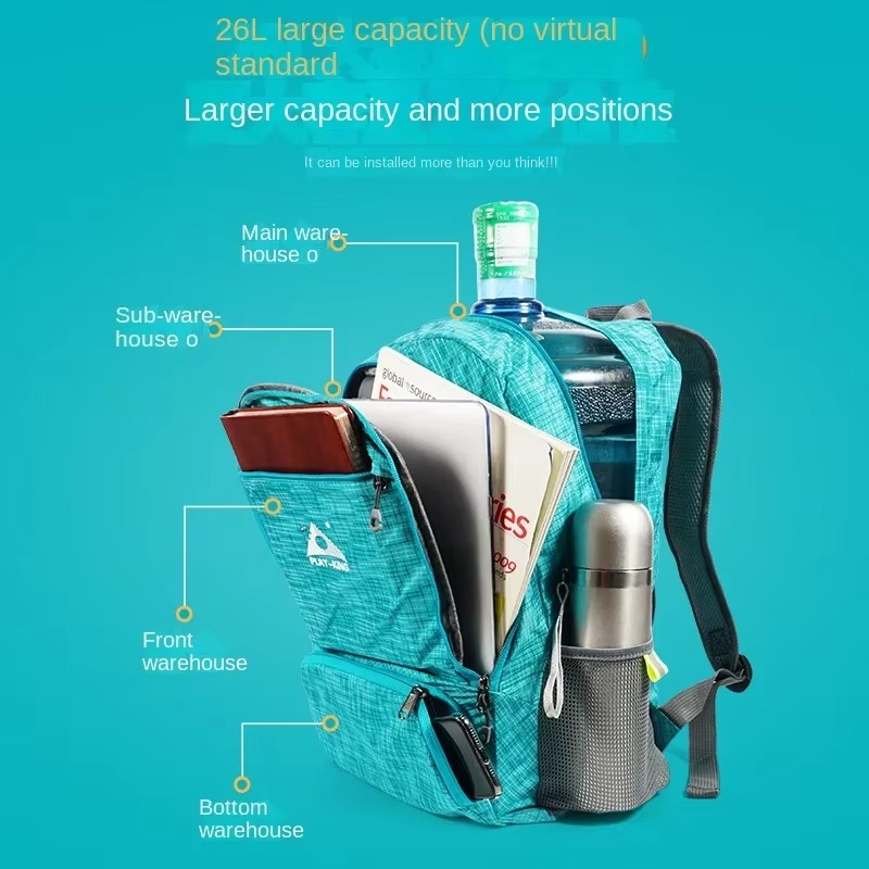 Foldable Lightweight Skin Back - Foldable Backpack Small ulasan dan harga