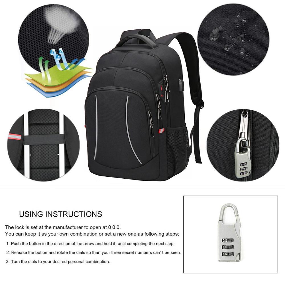 Men Multifuction Travel Laptop - Laptop Backpack 15.6 ulasan dan harga