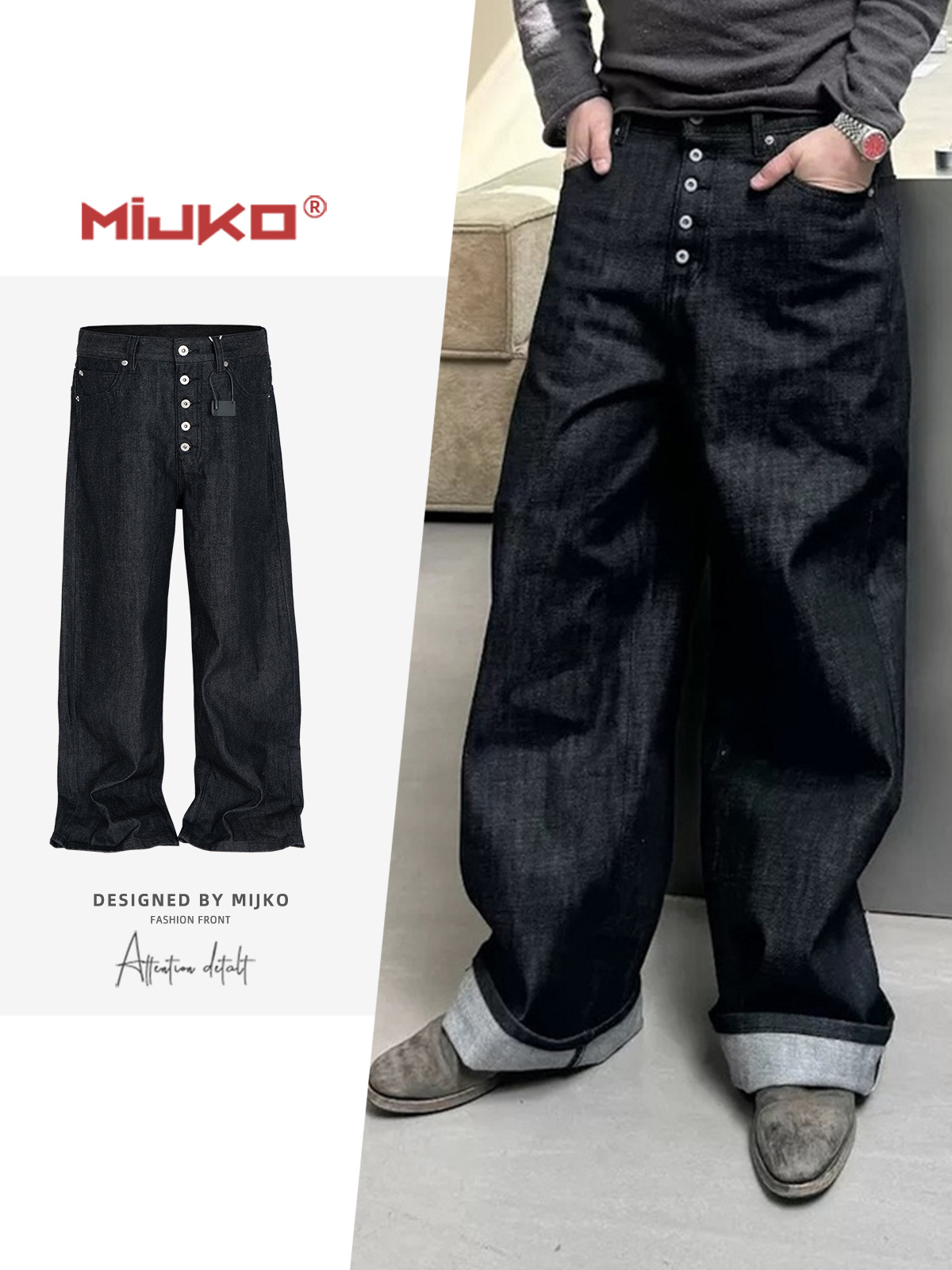 MIJKO High Street Cleanfit Dra - Levis Jeans 501 ulasan dan harga