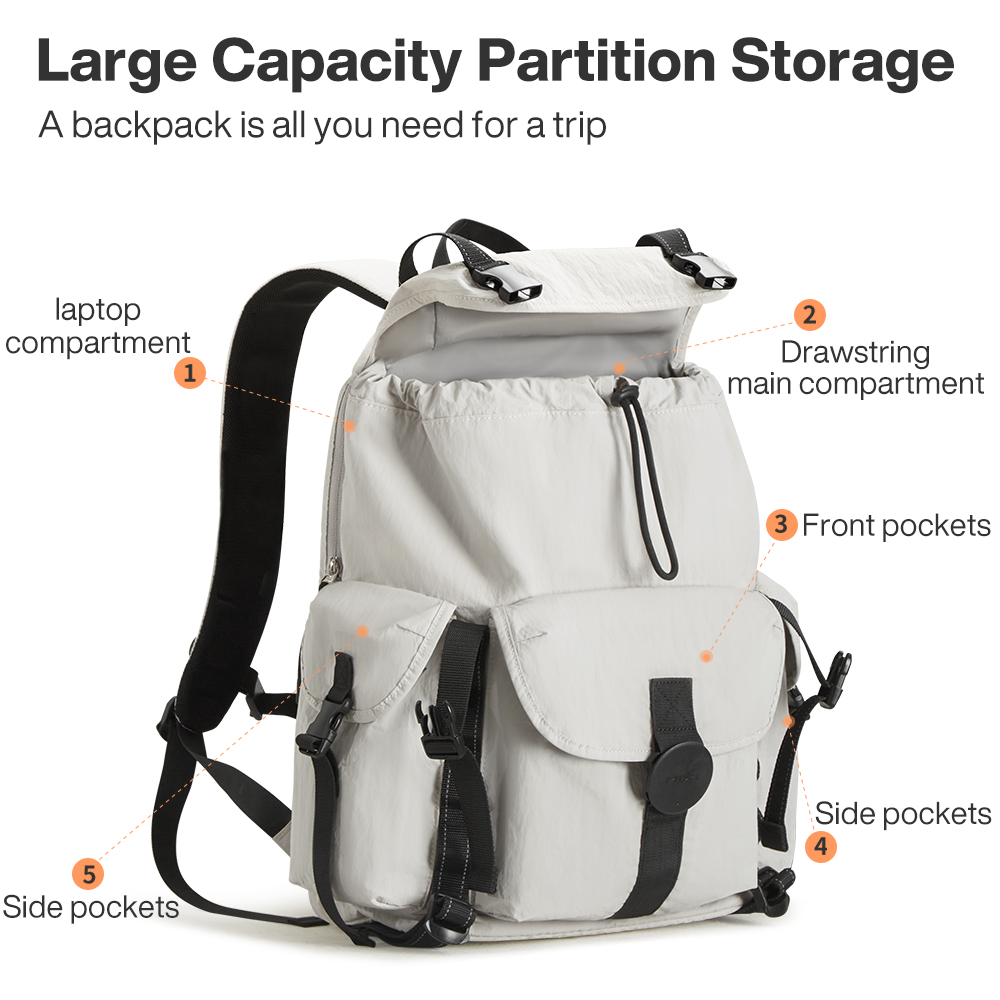 Mixi Travel Backpack 18 Inch C - Hiking Backpack Waterproof ulasan dan harga