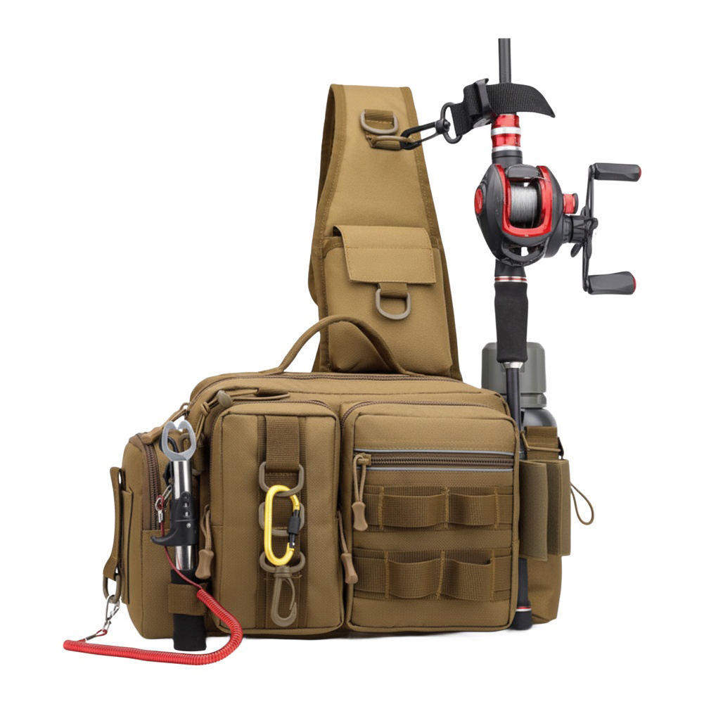 Fishing Backpack with Rod Hold - Hiking Backpack Waterproof ulasan dan harga
