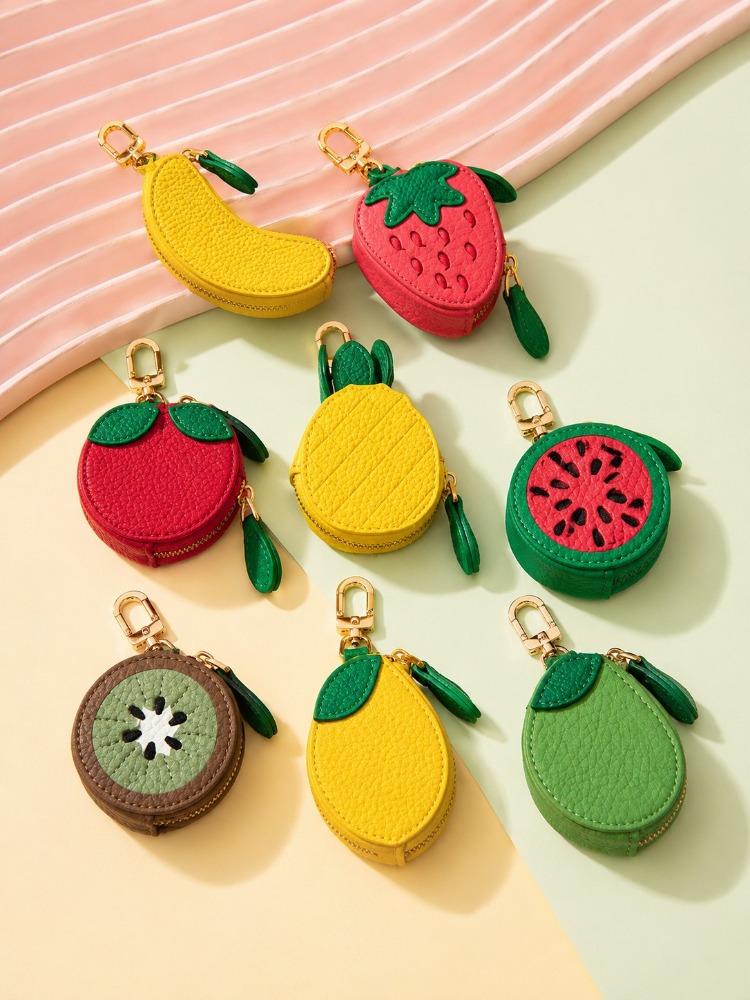 Cute Fruit Leather Keychain Mi - Backpack Insert Organizer ulasan dan harga