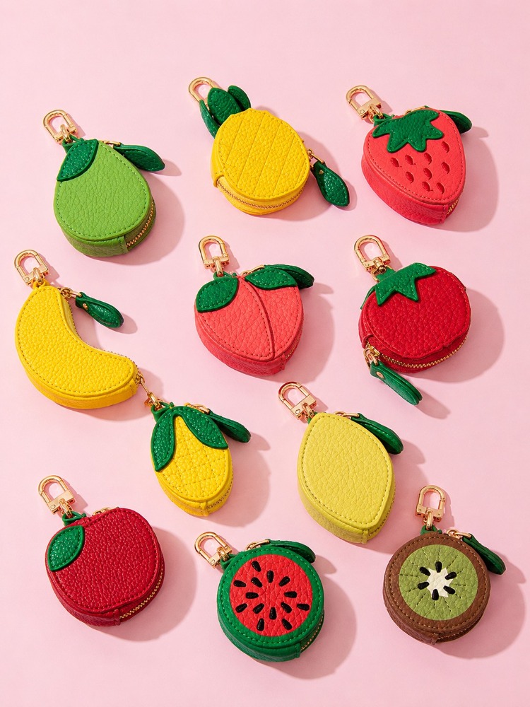 Cute Fruit Leather Keychain Mi - Backpack Insert Organizer ulasan dan harga