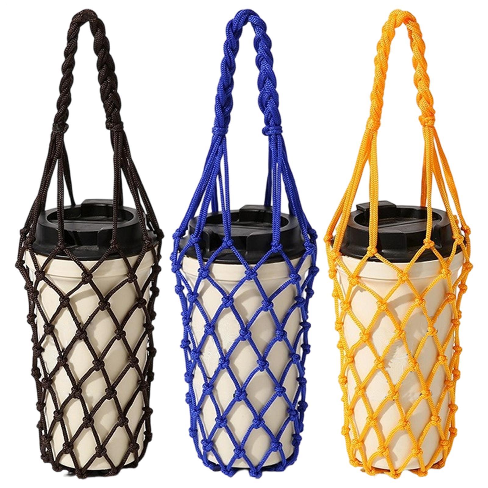 1pcs Water Bottle Bag Crochet  - Hydration Pack Outdoor ulasan dan harga