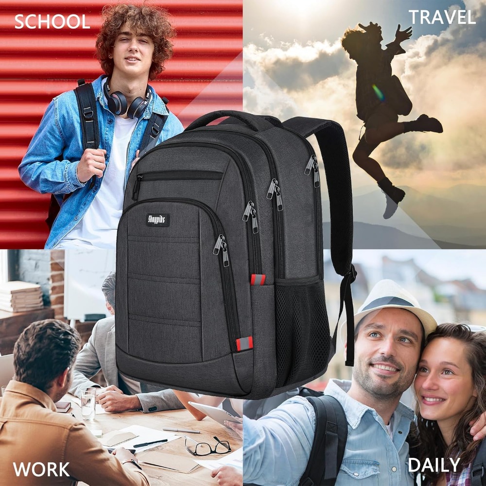Men's School Backpack for Teen - Laptop Backpack 15.6 ulasan dan harga