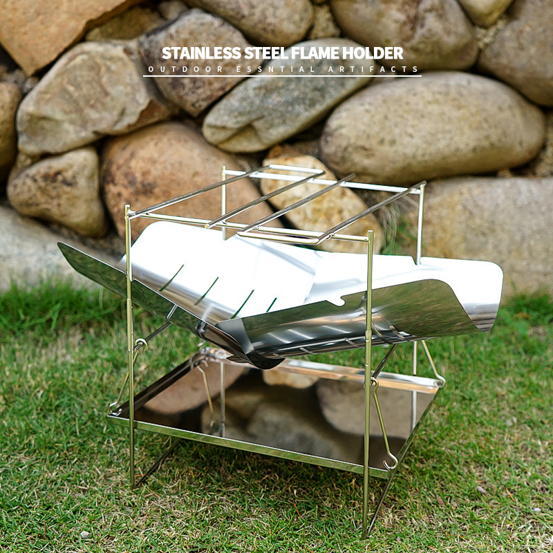 Wood Burning Camping Stove Por - Foldable Backpack Small ulasan dan harga
