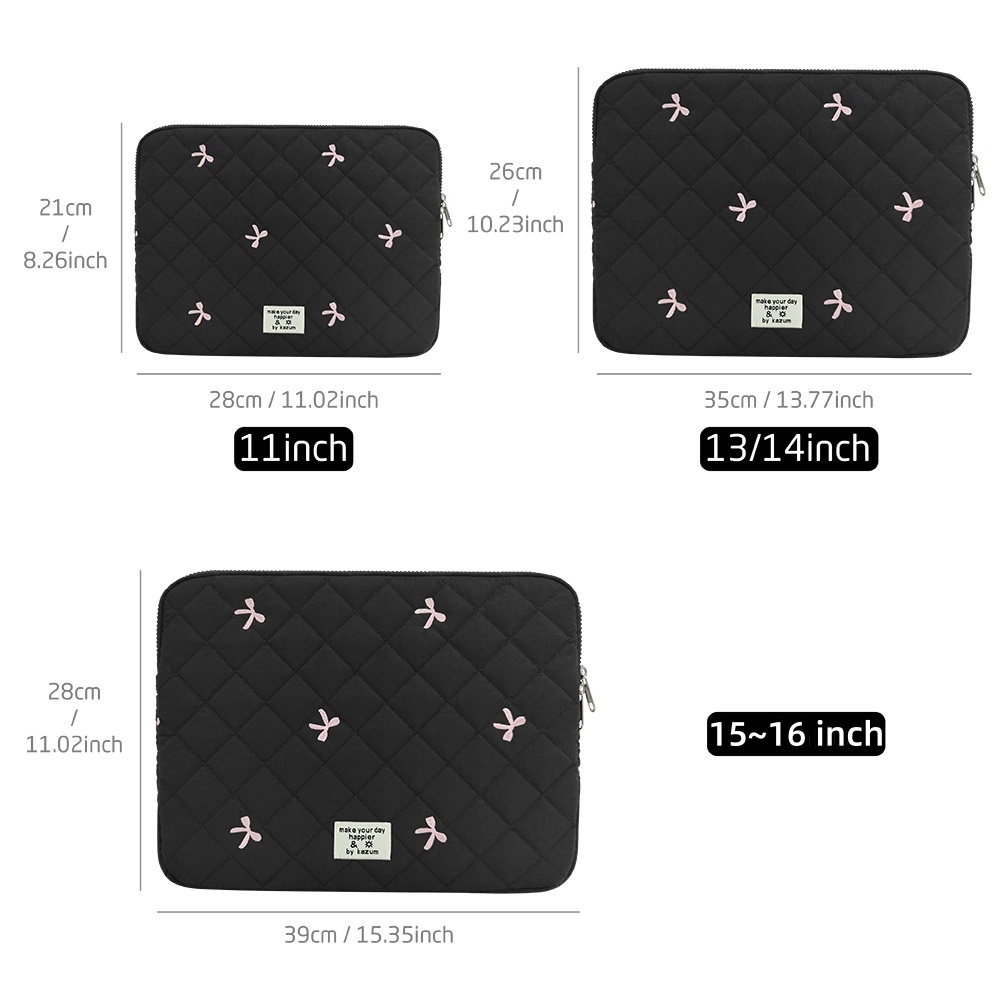 Bow Embroidery Laptop Sleeve C - Laptop Backpack 15.6 ulasan dan harga